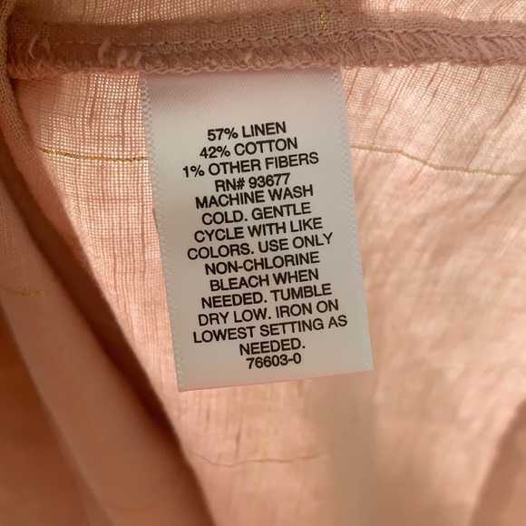 LIZ CLAIBORNE NWT PINK GOLD TOP SIZE S - Picture 8 of 8